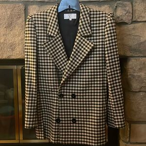 VINTAGE VALENTINO PLAID BLAZER